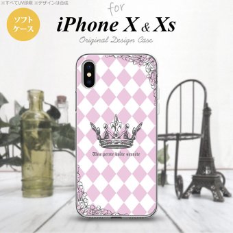【iPhoneX】【スマホケース/スマホカバー】【アイフォンX】iPhoneX スマホケース カバー アイフォンX 王冠 ピンク nk-ipx-tp1451【メール便送料無料】