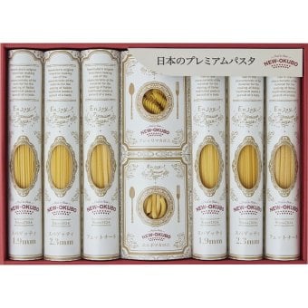 ニューオークボ 低温長時間熟成乾燥 プレミアムクラフトパスタセット [26-0477-061] NOK-55 スパゲティ フェットチーネ マカロニ 常温保存 贈り物 御礼 御祝 内祝 ギフト