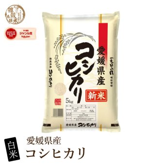 令和8年産 新米 愛媛県産 コシヒカリ【内容量が選べる5kg～30kg】雑穀米本舗 愛媛県 選べる 白米 単一原料米 送料無料 精米工場からの直送品