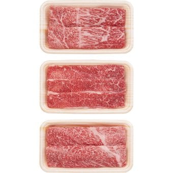 松阪牛しゃぶしゃぶ3部位食べ比べセット (MBKTC45-MA) [お中元][お歳暮] ※送料無料(北海道・沖縄・離島への配送不可)