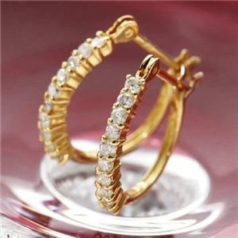 ダイヤモンド ピアス 18金 K18 YG 0.2ct ダイヤピアス イエローゴールド ハーフエタニティ エタニティ レディース ジュエリー アクセサリー ギフト プレゼント 誕生日 記念日 クリスマス 妻 彼女 女性 20代 30代