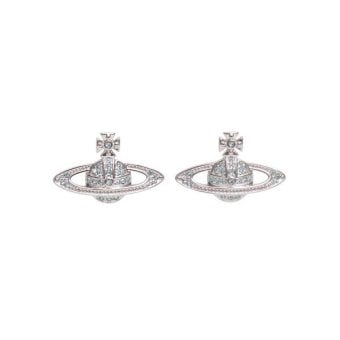 ヴィヴィアンウエストウッド ピアス Vivienne Westwood MINI BAS RELIEF 62020033-02p763 シルバー アクア
