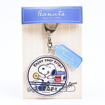 スヌーピー アクリルキーホルダー Yummy enjoy your trip SNOOPY