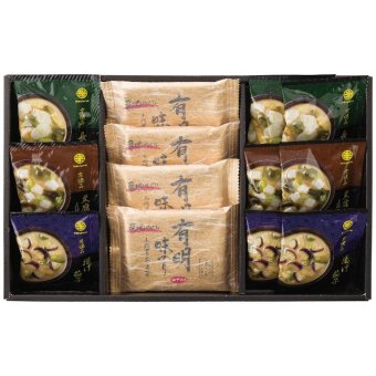 【ギフト対応無料】お歳暮・冬ギフト 京懐石おみそ汁&有明味のり詰合せ NF-BES (NF-BES) ※送料無料(北海道・沖縄は除く)