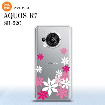 SH-52C AQUOS R7 スマホケース 背面ケースソフトケース ティアレ A ピンク 2022年 7月発売 nk-r7-tp1075