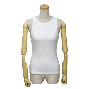 ガニー GANNI トップス タンクトップ T3897-151 ウィメンズ レディース Bright White ホワイト 海外正規品