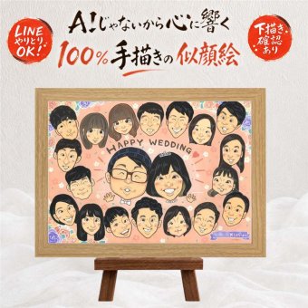 結婚式のプレゼントに、写真とは違うぬくもりが伝わる似顔絵です。 似顔絵 結婚祝い プレゼント 名入れ 手描き ギフト 贈り物 結婚式 お祝い サンクスボード 感謝 披露宴 大人数 同僚 新郎新婦 職場 友達 修正無料 下書き確認 名入れ 宝物 かわいい 一生もの 似てる サンクスボード 宝物 婚礼 入籍 新郎新婦ギフト お祝い返し メモリアル 百寿祝い ハロウィン オーダーメイド 大量注文 感動