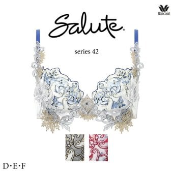ワコール サルート BTJ442 42G ブラジャー 3/4カップワイヤー (P-upタイプ) D・E・Fカップ