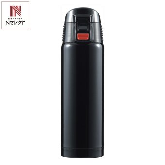 ジール 真空断熱構造ワンタッチ式マグボトル 500mL 黒 マグボトル 水筒 保温保冷 ボトル ワンタッチオープン【北海道・沖縄県・離島 配送不可】