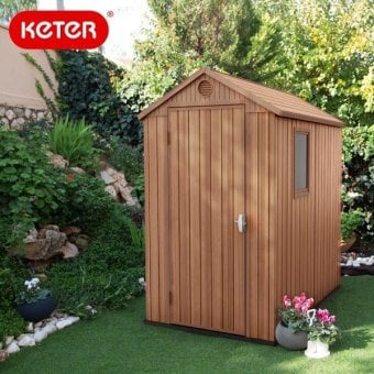 ケター ダーウィン4×6【大型宅配便Ｙ】代引き不可 KETER Darwin 屋外 収納庫 大型 ストッカー 園芸用品 ガーデニング タイヤラック 自転車 テレワーク 書斎 キャンプ用品 アウトドア DIY おしゃれ 本体のみ
