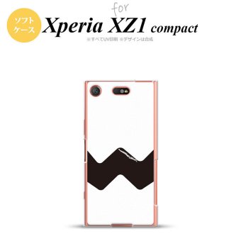 【SO02K】【スマホケース/スマホカバー】【エクスペリア XZ1】SO02K スマホケース Xperia XZ1 Compact SO-02K カバー エクスペリア XZ1 イラストデザイン（A） 白×黒 nk-so02k-tp193【メール便送料無料】