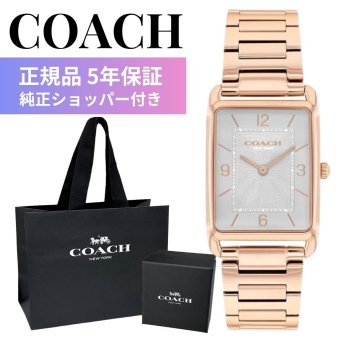 コーチ 腕時計 メンズ レディース 正規品 5年保証 エリオット ユニセックス スクエア シルバー ローズゴールド メタルベルト 薄型 上品 おしゃれ 彼氏 彼女 夫 妻 誕生日 記念日 プレゼント ギフト 純正ショッパー付き COACH ELLIOT 成人 卒業 入学