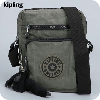 キプリング ショルダーバッグ レディース ブランド Kipling ガンネ ロゴ ワンポイント 無地 KI3244-88D Green Moss 緑