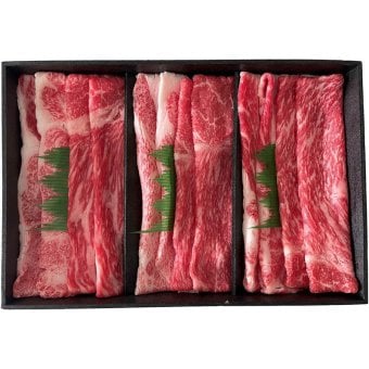 肉處 和心 三大和牛(神戸・松阪・近江) すき焼き食べ比べ (KMOSMB540) [お中元][お歳暮] ※送料無料(北海道・沖縄・離島への配送不可)