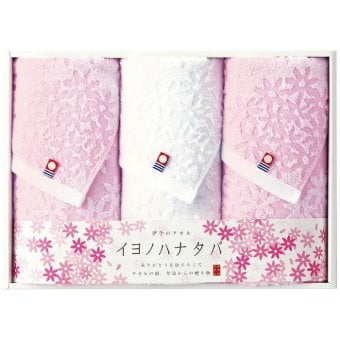 イヨノハナタバ フェイスタオル3枚セット IM3046 内祝い お祝 出産内祝い