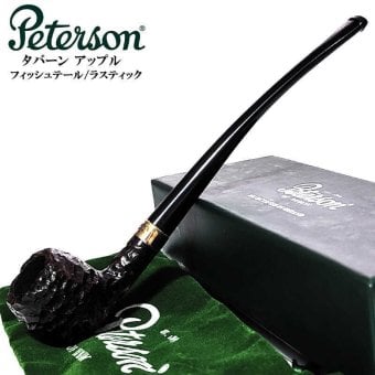 パイプ ピーターソン 喫煙具 タバーン アップル フィッシュテール ラスティック ブラウン パイプ本体 高級 かっこいい Peterson ギフト おしゃれ ブラック メンズ プレゼント