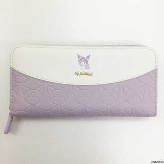 クロミ 長財布 ラウンドファスナー レディース サンリオ キャラクター 型押し 合成皮革 ロングウォレット 大人 可愛い 財布 おしゃれ 大容量 収納 プレゼント ギフト サンリオ正規ライセンス品