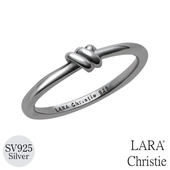 リング 指輪 メンズ シルバー925 結び目 ノット モチーフ [ BLACK Label ][ララクリスティー]
