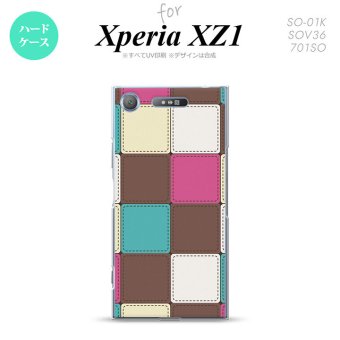 【SO01K】【スマホケース/スマホカバー】【エクスペリア XZ1】SO01K スマホケース Xperia XZ1 SO-01K カバー エクスペリア XZ1 パッチワーク風 ミックスE nk-so01k-1675【メール便送料無料】