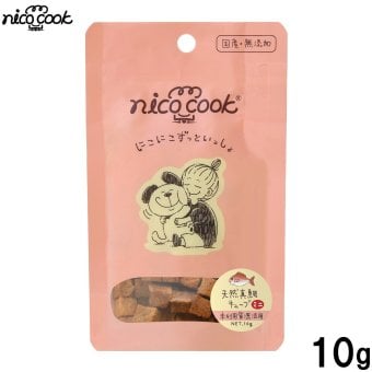 ニコクック nico cook 天然真鯛キューブ ミニ 国産 犬猫兼用おやつ 10g