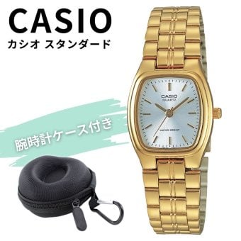 CASIO カシオ レディース 腕時計 ゴールド 小さめ スクエア 軽量 シンプル 女性用 収納ケース付き 海外モデル 誕生日 プレゼント ギフト 就職祝い 還暦祝い 成人 卒業 入学