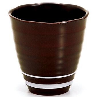 和らぎフリーカップ ライン　溜 インテリア 漆器 盆 カタログギフト 景品 粗品