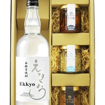 ★ 送料無料 ★ 「Ekkyou」えっきょう 720ml + 鮎のおつまみ 3種セット【 9409 】【 芋焼酎・おつまみセット 】【 ハロウィン 贈り物 ギフト プレゼント 誕生日 結婚のお祝い 】