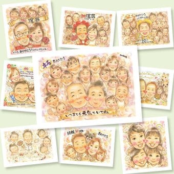 卒寿のギフトに、飾って嬉しい似顔絵をお届けします。下書き確認あり。修正無料で納得の表情になるまで調整します。 卒寿祝い 似顔絵 プレゼント 名入れ ギフト 贈り物 手描き 卒寿 記念 米寿 長寿 大人数 おばあちゃん おじいちゃん 祖父母 下書き確認 名入れ 修正無料 似てる 親孝行 実績多数 かわいい 長寿祝い 卒寿 一生もの 90歳 家族 お祝いの品 ハロウィン ホワイトデー メモリアル