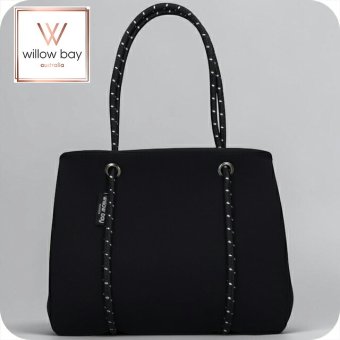 ウィローベイ トートバッグ レディース ブランド WILLOWBAY デイドリーマーウィズジップクロージャーミニ マザーズバッグ  BLACK
