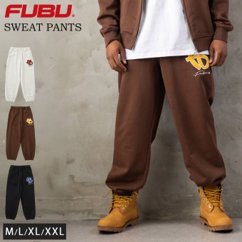 FUBU フブ スウェットパンツ メンズ レディース fam-62506 イージーパンツ ジョガーパンツ ロゴ 刺繍 ワッペン ルーズシルエット 裏毛 スエット ストリート ヒップホップ ダンス カジュアル ボトムス M L XL XXL 2026FW Karlas