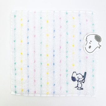 スヌーピー ミニタオル (Washing) ホワイト ハンカチ 西川 日本製 SNOOPY