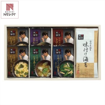 賛否両論 監修 フリーズドライスープ 5種 味付海苔 ギフトセット 計7点入 スープセット 汁物 海苔 詰合せ フリーズドライ食品