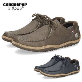 コンカラー シューズ ホライゾン メンズ 靴 スニーカー カジュアルシューズ スエード グレー ネイビー Conqueror Shoes HORIZON 50485 50385