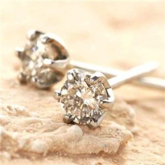 ダイヤモンド ピアス プラチナ Pt900 0.1ct ダイヤピアス 一粒 ダイヤ シンプル レディース ギフト プレゼント ラッピング 誕生日 記念日 妻 彼女 華奢 スキンジュエリー セカンドピアス