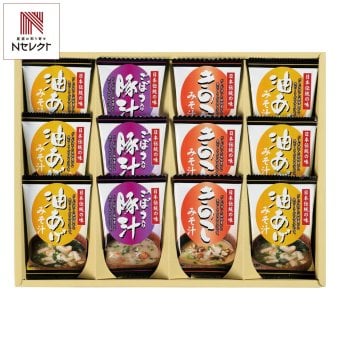フリーズドライ お味噌汁 3種の味 詰合せ ギフトセット 計12点入 フリーズドライ味噌汁 即席味噌汁 味噌汁セット【北海道・沖縄県・離島 配送不可】