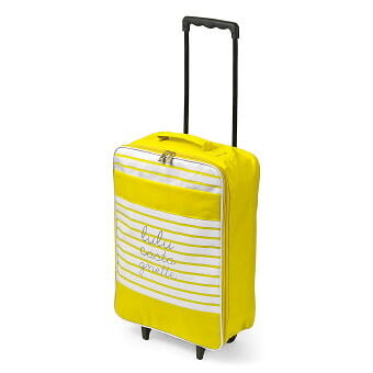 LuluCastagnette キャリーケース 折りたたみタイプ C/イエロー 15-5019-60 景品 記念品 粗品 ノベルティ 名入れ 御挨拶 ご挨拶