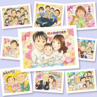結婚記念日の記念に、似顔絵プレゼントで思い出マシマシしませんか。修正無料で、納得しながら進められます。 似顔絵 結婚記念日 贈り物 手描き ギフト 名入れ プレゼント 結婚記念日 記念日 結婚30周年 結婚10周年 周年記念 金婚式 夫婦 家族 両親 名入れ 修正無料 下書き確認 かわいい 喜ばれる 宝物 親孝行 記念日 親孝行 感謝 周年 結婚記念日 節目 二次会 ブライダルギフト 感動 大人数