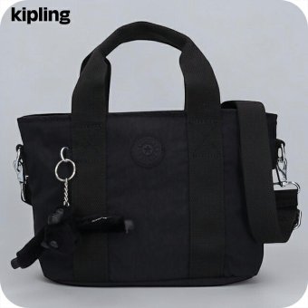キプリング トートバッグ レディース ブランド Kipling ミンタ ロゴ ワンポイント 無地 2WAY KI7541-P39 Black Noir 黒