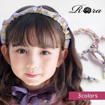 カチューシャ キッズ 通販 Rora ルル ヘアアクセサリー 髪飾り 髪留め 子供 女の子 かわいい おしゃれ 可愛い オシャレ 小花柄 くしゅくしゅ カジュアル フォーマル 発表会 結婚式 お呼ばれ 七五三 上品 きれいめ キッズファッション