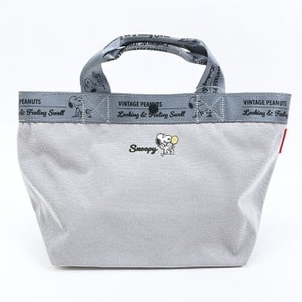 スヌーピー ランチトートバッグ (グレー)  ルートート ROOTOTE SNOOPY 送料込み