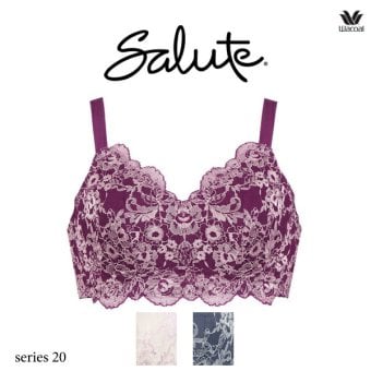 ワコール サルート 20G ナイトアップブラ ドレッシィ (Night Up Bra Dressy) BTJ120 3L ノンワイヤーブラ