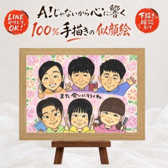 誕生日の記念に、名前、日付、メッセージも記載可能。 プレゼント 家族 似顔絵 名入れ ギフト 贈り物 手描き 誕生日 お祝い 家族 記念 記念日 大人数 ご両親 祖父 家族 両親 祖母 修正無料 名入れ 下書き確認 かわいい 親孝行 サプライズ 似てる 宝物 家族 一生もの 喜寿祝い お祝い返し クリスマス イラスト メモリアル 傘寿祝い 応援 感動 米寿祝い 感激 ホワイトデー 百寿祝い