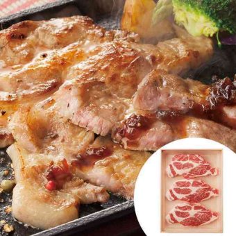 さくらポーク 肩ロースステーキ 360g 3枚 三重県産 銘柄豚 三元豚 豚肉 ステーキ用 お取り寄せ グルメ ギフト 贈り物 プレゼント お祝い 内祝い 贈答品 敬老の日 豚肉料理