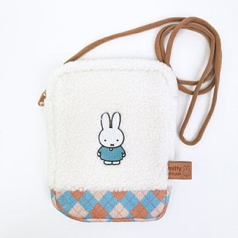 ミッフィー miffy どっとポーチ  (ブルー) ショルダーバッグ MIFFY CHECKシリーズ