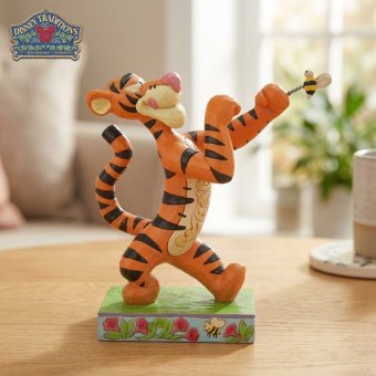 ティガー 蜂とのファイト 13cm くまのプーさん | ディズニー トラディションズ ジムショア グッズ フィギュア 人形 置物 彫刻 Jim Shore 正規輸入品