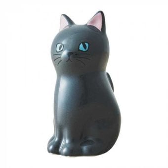 ペンスタンド フラワーベース 磁器製 仔猫 クロ 猫雑貨 インテリア小物 デスク周り 収納 卓上 おしゃれ かわいい ギフト プレゼント セトクラフト