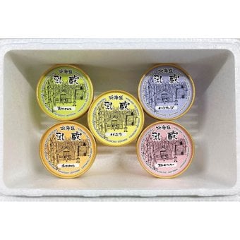 乳蔵 北海道アイスクリーム5種5個 (110167) [お中元][お歳暮] ※送料無料(北海道・沖縄・離島への配送不可)