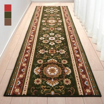 抗菌・防臭加工 アラベスク柄 廊下敷 65×180cm 日本製　送料無料