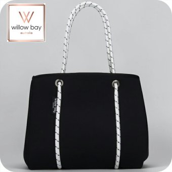 ウィローベイ トートバッグ レディース ブランド WILLOWBAY デイドリーマーウィズジップクロージャーミニ マザーズバッグ  BLACK