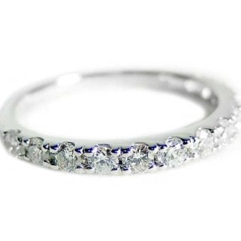 ダイヤモンド リング ハーフエタニティ 0.5ct 13号 プラチナ Pt900 指輪 レディース ジュエリー 鑑別カード付 婚約指輪 結婚指輪 プレゼント ギフト